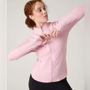 NWT Athleta Salutation Jacket Begonia Pink. 1X
